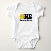Eerste verjaardag One Happy Babe T-shirt (Voorkant)