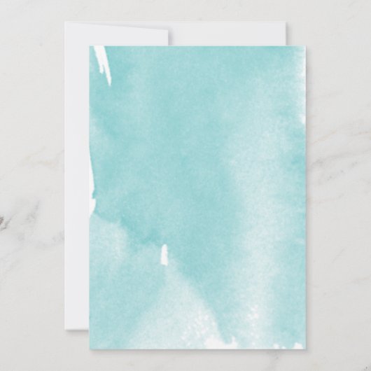 Eerste verjaardag ONEder Zee Zeemeermin Birthday Kaart (Achterkant)