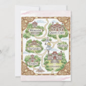 Eerste verjaardag ONEderland Wonderland Theme Invi Kaart (Achterkant)