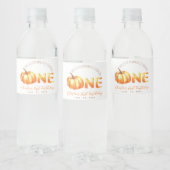 Eerste verjaardag Onze kleine pompoen wordt er een Waterfles Etiket (Flessen)