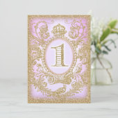 Eerste verjaardag ooit Prinses Paarse Kaart (Staand voorkant)