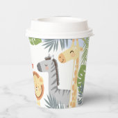 Eerste verjaardag Papieren beker met schattige die (Achterkant)