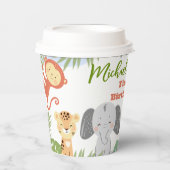 Eerste verjaardag Papieren beker met schattige die (Voorkant)