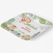 Eerste verjaardag Papieren Bord met schattige bees (Gebogen)