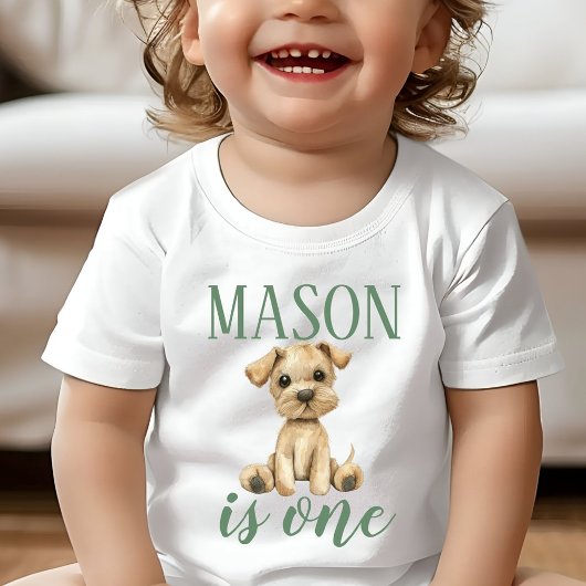 Eerste Verjaardag Puppy Hond Shirt