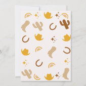 Eerste verjaardag Rainbows Rodeos Groovy Birthday Kaart (Achterkant)