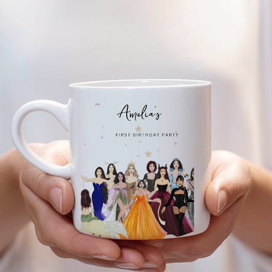 Eerste verjaardag, retour cadeau, dierenriem grote koffiekop