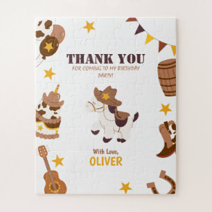 Eerste Verjaardag Rodeo Boy 1e Bedankt Cadeau Cowb Legpuzzel
