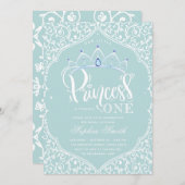 Eerste verjaardag Royal Little Princess Ornamental Kaart (Voorkant / Achterkant)