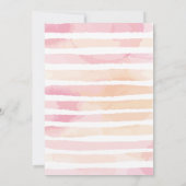 Eerste verjaardag Roze en gouden ballon Kaart (Achterkant)