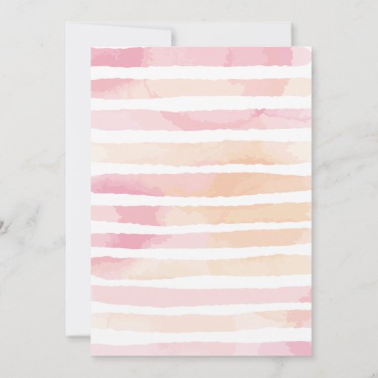 Eerste verjaardag Roze en gouden ballon Kaart (Achterkant)