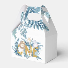 Eerste verjaardag Safari Dieren Exotisch gepersona Bedankdoosjes