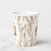 Eerste Verjaardag Schattige Fox Herfst Boy Paper C Papieren Bekers (Rechts)