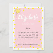 Eerste Verjaardag Schattigee Olifant en Hartballon Kaart (Achterkant)