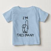 Eerste verjaardag Shirt (Voorkant)