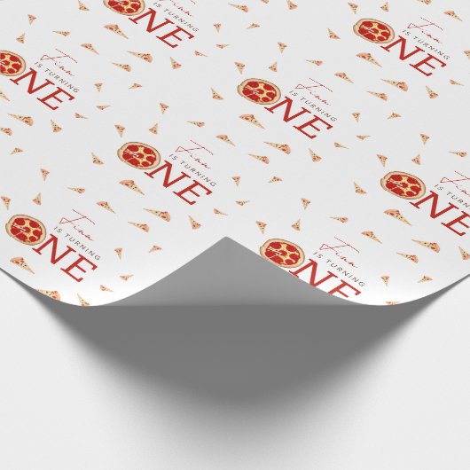Eerste verjaardag Slice Of Fun Cadeaupapier (Hoek)