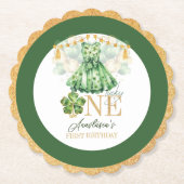Eerste verjaardag St Patrick's Day gepersonaliseer Kartonnen Onderzetters (Voorkant)