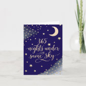 Eerste verjaardag sterren en maan kaart (Voorkant)