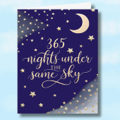 Eerste verjaardag sterren en maan kaart