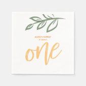 Eerste verjaardag: Stuffer verf vertrekt Servet (Voorkant)