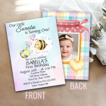 Eerste verjaardag Sweet Bee gepersonaliseerd