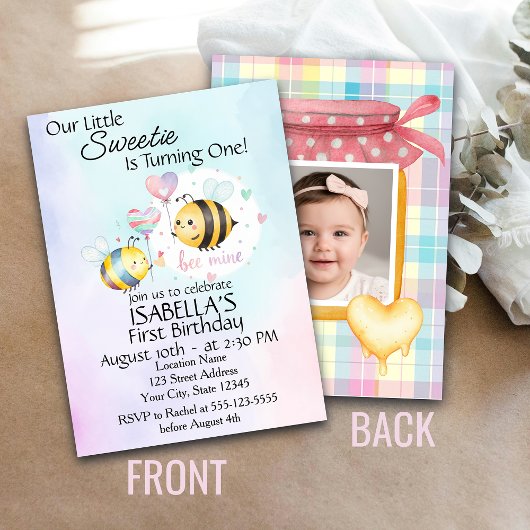 Eerste verjaardag Sweet Bee gepersonaliseerd