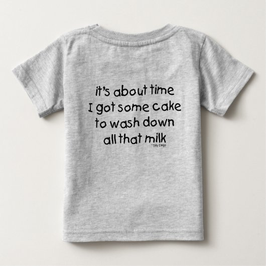 Eerste verjaardag T-Shirt (Achterkant)