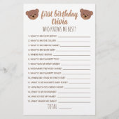 Eerste verjaardag Trivia die me het beste spel ken (Voorkant)