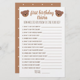 Eerste verjaardag Trivia hoe goed je weet hoe goed