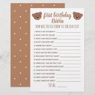 Eerste verjaardag Trivia hoe goed je weet hoe goed