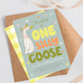 Eerste verjaardag uitnodigen meisje, een Gekke gan Kaart