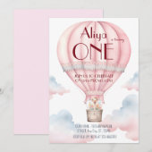 Eerste verjaardag Uitnodiging Droomwereld (Voorkant / Achterkant)