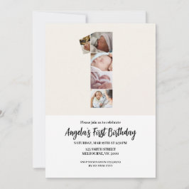 Eerste verjaardag uitnodiging - nummer 1