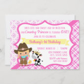 Eerste verjaardag Uitnodiging prinses (Voorkant)