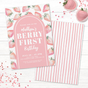 Eerste verjaardag van Berry 1e verjaardagsfeestje Kaart