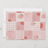 Eerste verjaardag van bes met roze strik en leuke  kaart (Achterkant)