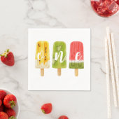 Eerste verjaardag van Birthday popsiche op verjaar Servet (Insitu)