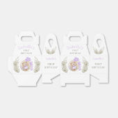 Eerste verjaardag van Cute Teddy Bear Heart Balloo Bedankdoosjes (Uitgevouwen)