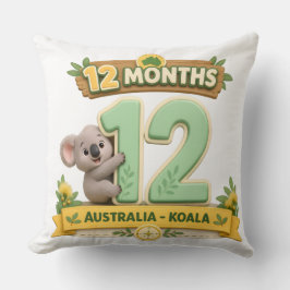 Eerste verjaardag van de baby na 12 maanden kussen