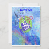 Eerste verjaardag van de baby save the date (Voorkant)