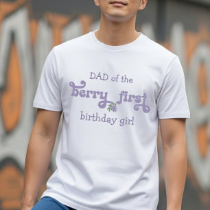 Eerste verjaardag van de Berry Eerste Fee Papa T-shirt