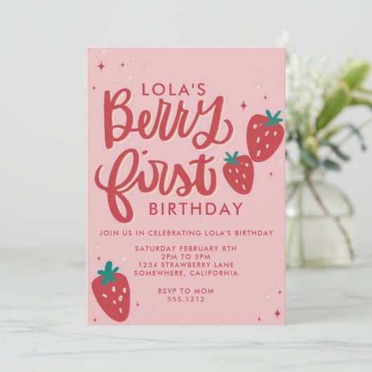 EERSTE VERJAARDAG VAN DE BES KAART (Staand voorkant)