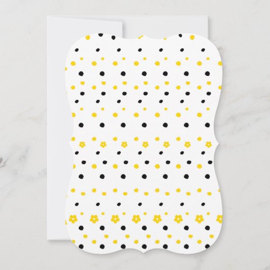 Eerste verjaardag van de bij kaart (Achterkant)