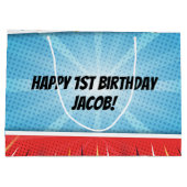 Eerste verjaardag van de Dinosaur-partij Groot Cadeauzakje (Achterkant)