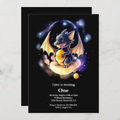 Eerste verjaardag van de Draak Kaart (Voorkant / Achterkant)