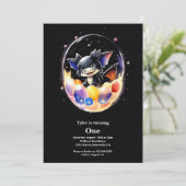 Eerste verjaardag van de draak kaart (Staand voorkant)