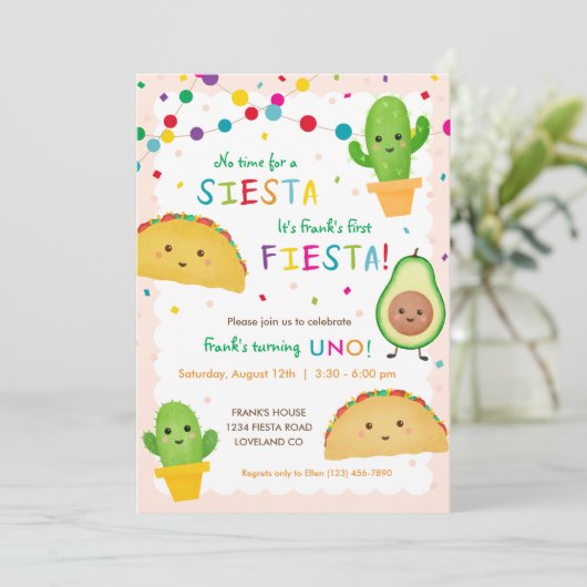 Eerste verjaardag van de fista - geen tijd voor si kaart (Staand voorkant)