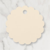 Eerste verjaardag van de gele madelief bedankjes labels (Achterkant)
