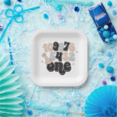 Eerste verjaardag van de jaarwisseling papieren bordje (Feest)