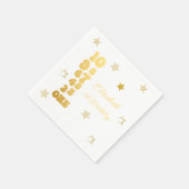 Eerste verjaardag van de jaarwisseling servet (Hoek)